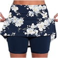 thumbnail image 1 of Jacenvly New Skorts for Ladies Ladies Yoga Pants Printed Sports Shorts High Waist Tight Jogging Pants Pocket Skirt Shorts Sport Skirts Women, 1 of 4