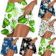 thumbnail image 1 of Jacenvly New Skorts Skirts for Women Leisure Print Mini Skorts Elastic Waist Mid Waisted Stretchable Womens Yoga Skirts, 1 of 6