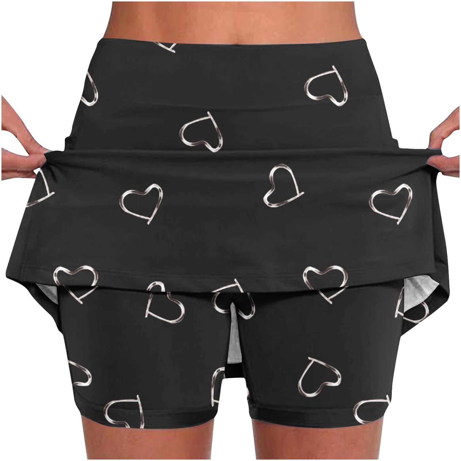 Jacenvly New Skorts For Ladies Trendy Women s Color Mid Waist Skirt jacenvly-new-skorts-for-ladies-trendy-women-s-color-mid-waist-skirt