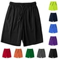 thumbnail image 1 of Jacenvly New Sports Shorts Women Ice Silk Fitness Running Stretch Yoga Pant Soft Unisex Yoga Sweatpants Uv Protection Elastic High Waistfashion Swim Shorts for Women Orange, 1 of 7
