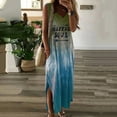 thumbnail image 1 of Jacenvly New Womens Summer Dresses Women Casual Tie-Dye Print Sleeveless Dress V-Neck Pocket Long Dress Quick Drying Trendy Formal Dresses for Women 2024 Blue, 1 of 8