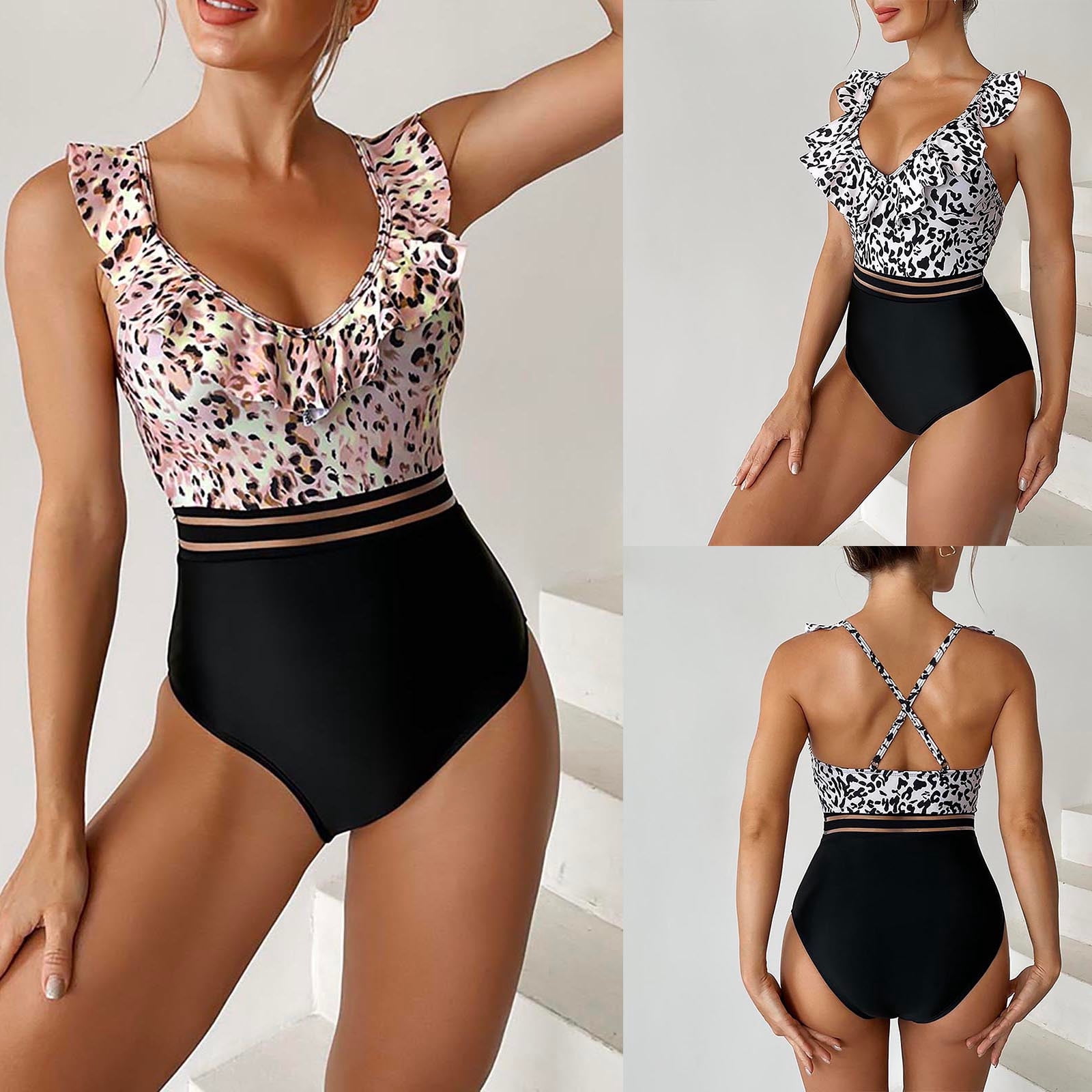 Jacenvly One Piece Swimsuits for Women Modest New Style Sleeveless ...