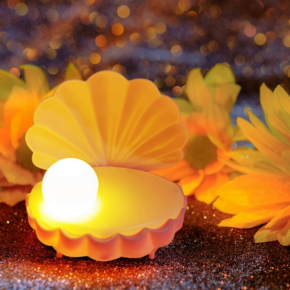 Jacenvly Outdoor Christmas Lights for House Sweet Dream Pearl Mussel Small Night Lights Glowing Children'S Diy Toys Hand-Made Atmosphere Lamp Christmas Decor