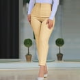 thumbnail image 1 of Jacenvly Pants for Women Suit Pants Long High Waisted Pocket Plain Formal Trousers for Women Fashionable Slim Fitting Casual Color Pants, 1 of 6