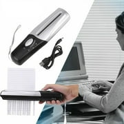 Jacenvly Portable USB Powered Handheld Paper Shredder, Strip Cut, with USB Cable, Black