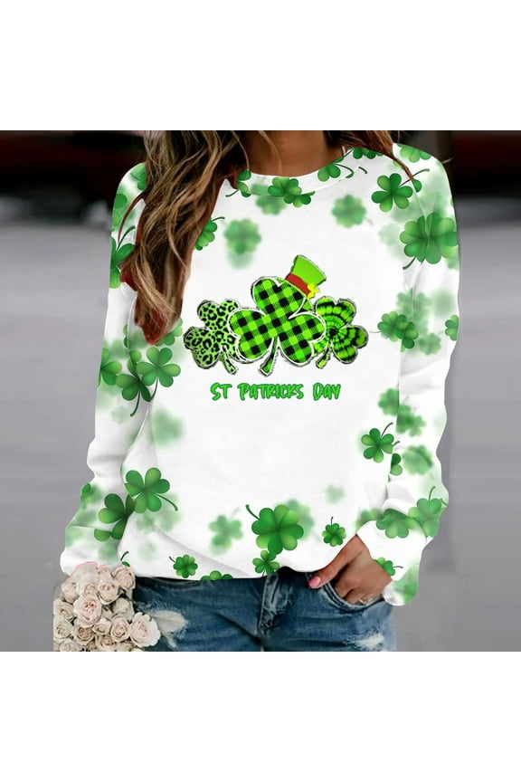Printed T-shirt Long Sleeves Blouse Crew Neck Leisure Quality Guaranteed! Birthday Gifts for Women Items for Women