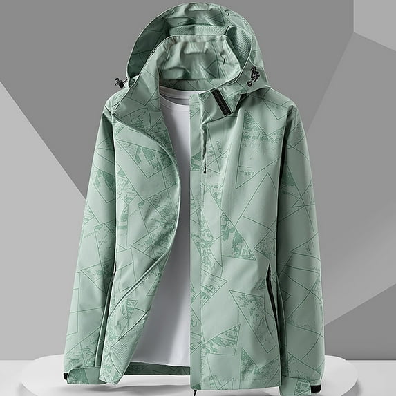 Jacenvly Rain Jacket Women Waterproof Windproof Removable Hood Zip Pocket Womens Winter Coats Lightweight Warm Fashionable Casual Coats Hiking Mountain Ski Outdoor Sports Jacket