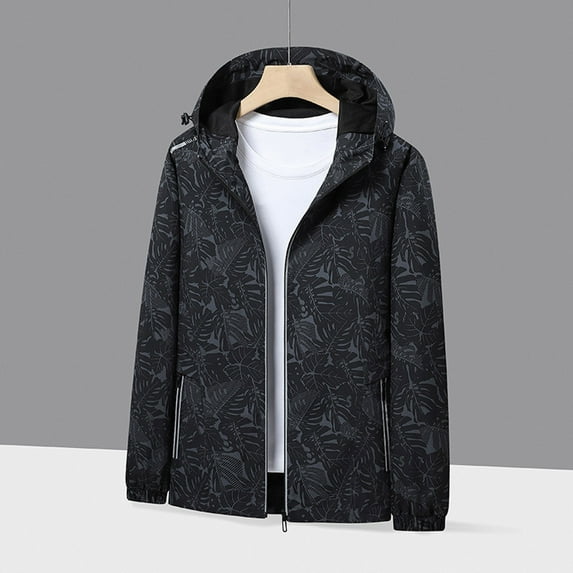 Jacenvly Rain Jacket Women/Men Waterproof Windproof Drawstring Hooded Zip Pocket Women'S/Men'S Sport Coats Lightweight Warm Fashionable Casual Coats Hiking Mountain Ski Outdoor Sports Jacket