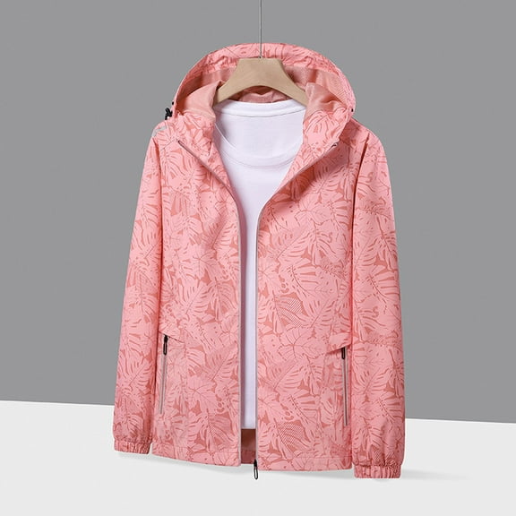 Jacenvly Rain Jacket Women/Men Waterproof Windproof Drawstring Hooded Zip Pocket Women'S/Men'S Sport Coats Lightweight Warm Fashionable Casual Coats Hiking Mountain Ski Outdoor Sports Jacket