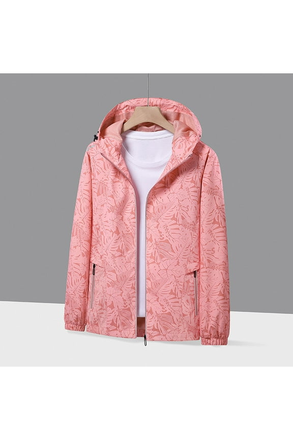 Rain Jacket Women/Men Waterproof Windproof Drawstring Hooded Zip Pocket Women'S/Men'S Sport Coats Lightweight Warm Fashionable Casual Coats Hiking Mountain Ski Outdoor Sports Jacket