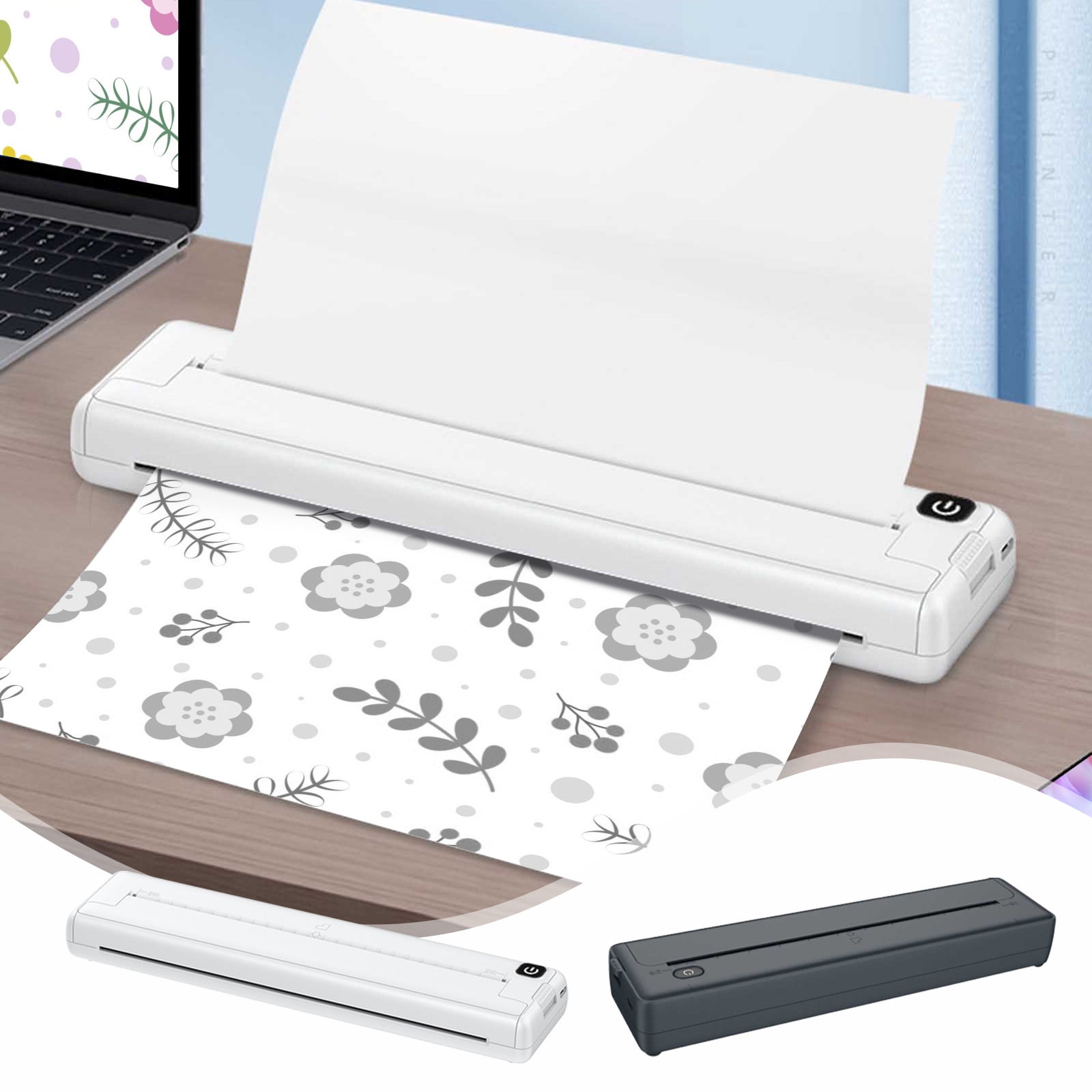 Jacenvly Room Decor Wireless Thermal A4 Paper Printers High-Definition ...