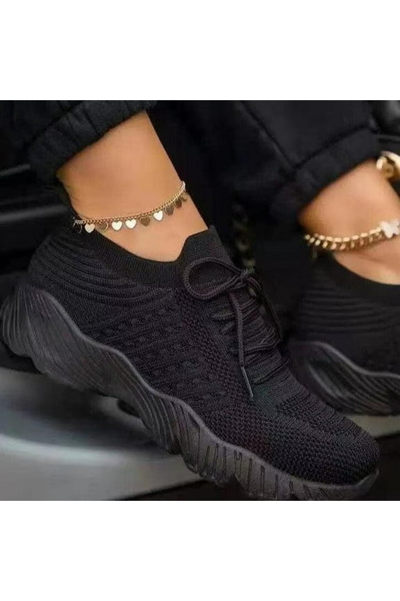 Jacenvly Sneakers for Women Wide Width Summer Plus Size Fashion Casual Mesh Breathable Ladies Sports Shoes Chrimas