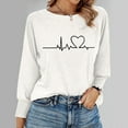 thumbnail image 1 of Jacenvly Sweatshirts For Women Long Sleeve Pumpkin Print Womens Sweatshirts Crewneck Casual Fashion Warmth Comfort Fall Tops For Women, 1 of 5