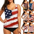 thumbnail image 1 of Jacenvly Swimsuits for Women 2Pcs Clearance Bathing Suits Tankini Sets Swim Tops with Low Waist Shorts Beige, 1 of 5