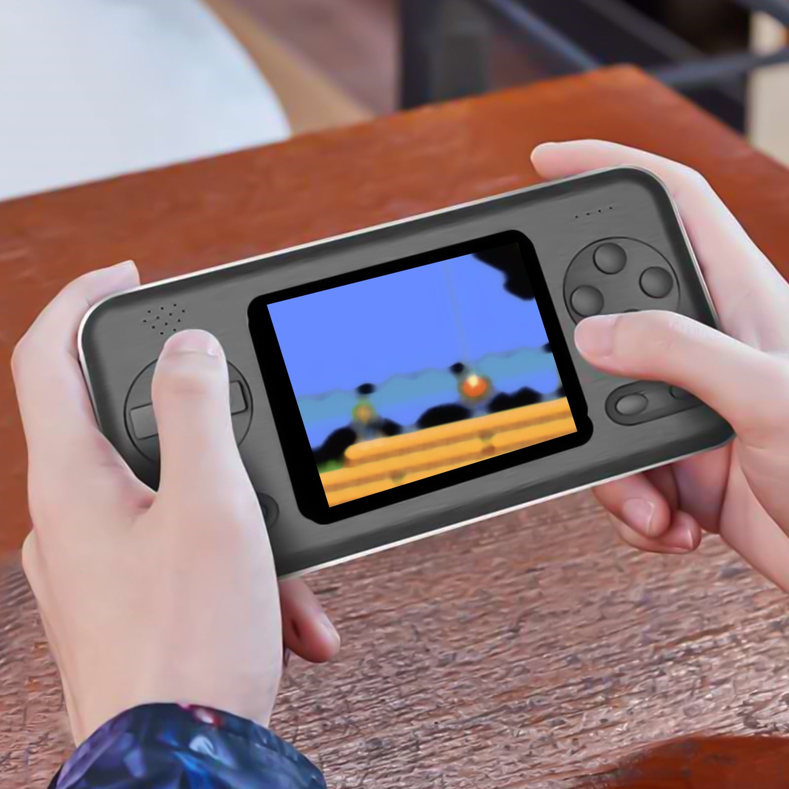 Jacenvly Toys 2 + Year Old Boy Clearance Handheld Game Console Portable Video Game Console with 666 Classical Games 3.5 Inches Color Screen 500Mah Rechargeable Battery Support Tv