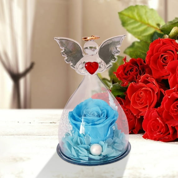 Jacenvly Valentine Day Decorations Indoor Clearance Natural Immortal Flowers Bring Love to Those Who Cherish Them and Exquisite Send the Best Blessings Room Decor