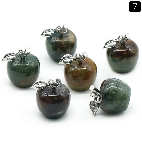 Jacenvly Valentine Day Decorations Natural Luckily Stone Apples Mini Apples Pendant Home Decor