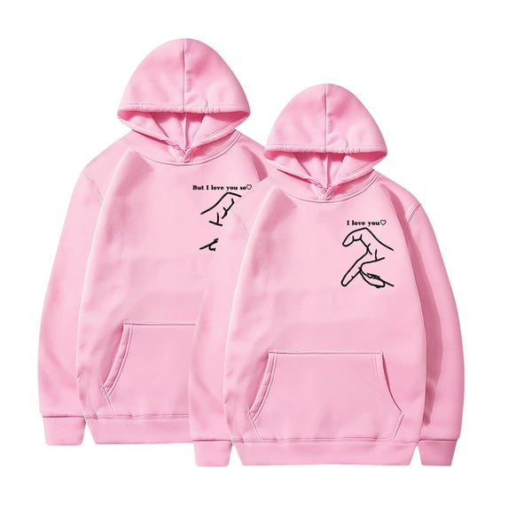 Jacenvly Valentine'S Day Shirts Long Sleeve Shirts Heart Pattern Hooded Cozy Leisure Valentine'S Day Printed Hooded Plush Hoodie Top Hooded Hoodie Pink