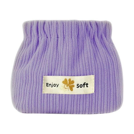 Jacenvly Valentines Day Decorations Fragment Mouth Red Envelope Cosmetic Storage Small Bag Women's Portable Bag Corduroy Storage Bag