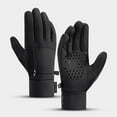 thumbnail image 1 of Jacenvly Winter Gloves for Men Winter Outdoor Riding Warm Touches Screen Silicone Non-Slip Gloves, 1 of 5