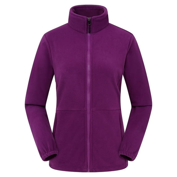 Jacenvly Women'S Winter Coats Comfortable Warmth Wool Jackets for Women Solid Stand-Up Collar Zipper Pocket Short Dresses for Women Casual Fashion Womens Long Sleeve Tops