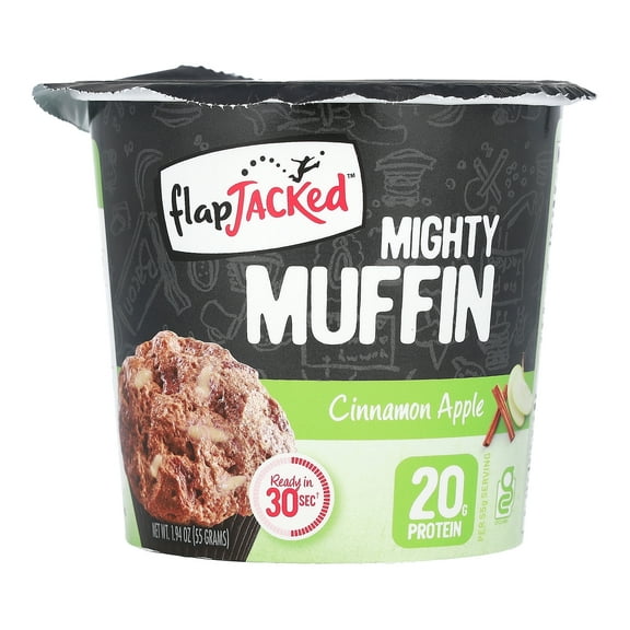 FlapJacked Mighty Muffin, Cinnamon Apple, 1.94 oz (55 g)