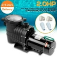 thumbnail image 1 of Jacgood 2.0 HP 110-120V /220-240V Inground/Above Ground Swimming Pool Pump, Dual Voltage Self Primming Pool Pump with Strainer Filter Basket & Drain Plug, 1500W 60HZ Silent Operation, 1 of 7