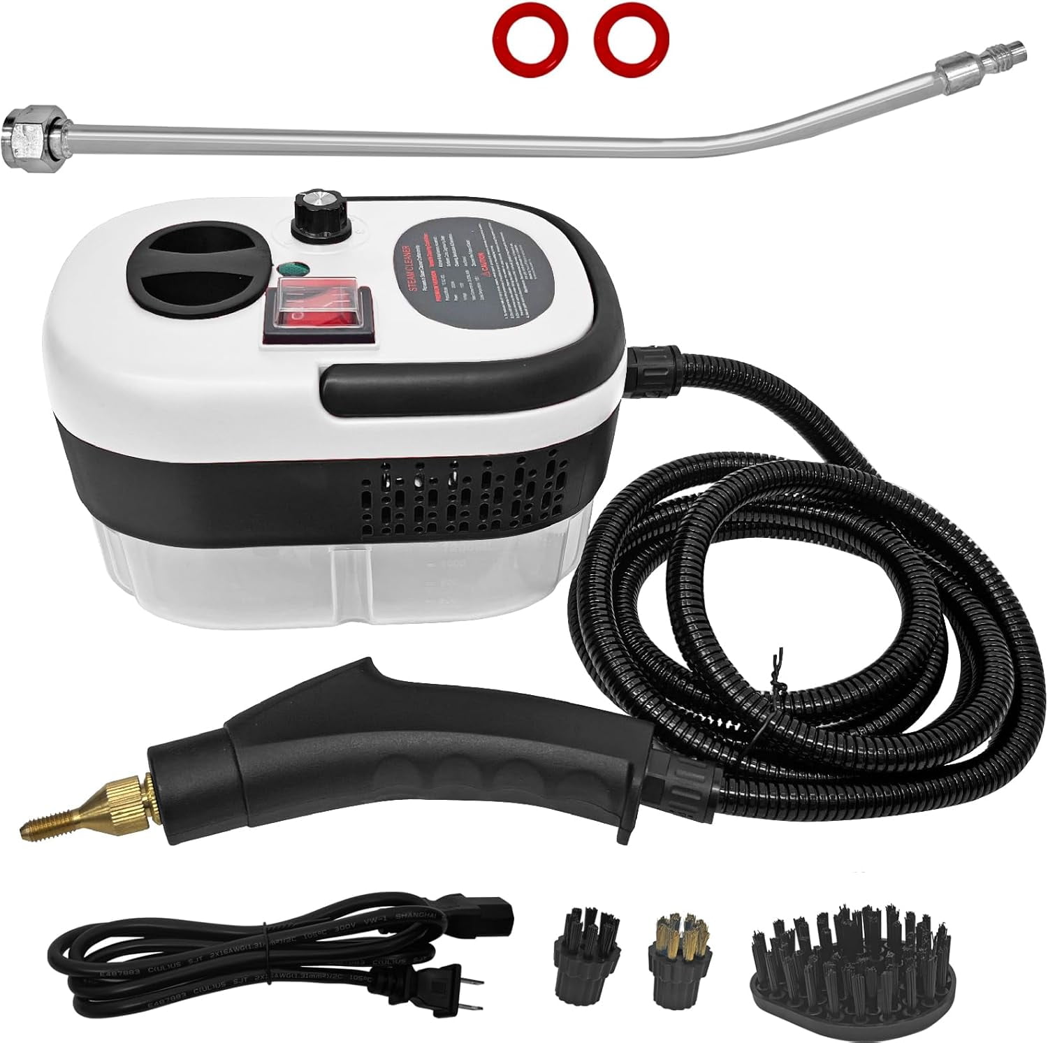 Jacgood 2500 watts Steam Cleaner, 1200ml Handheld High Temperature ...