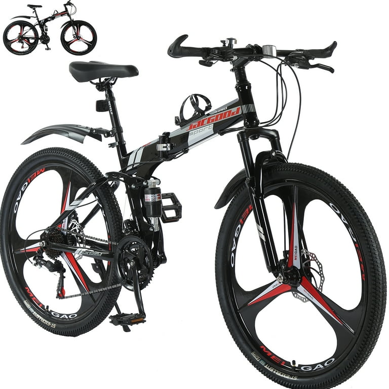 Jacgood 26 Inch Adult Mountain Bike with 24-Speed Drivetrain
