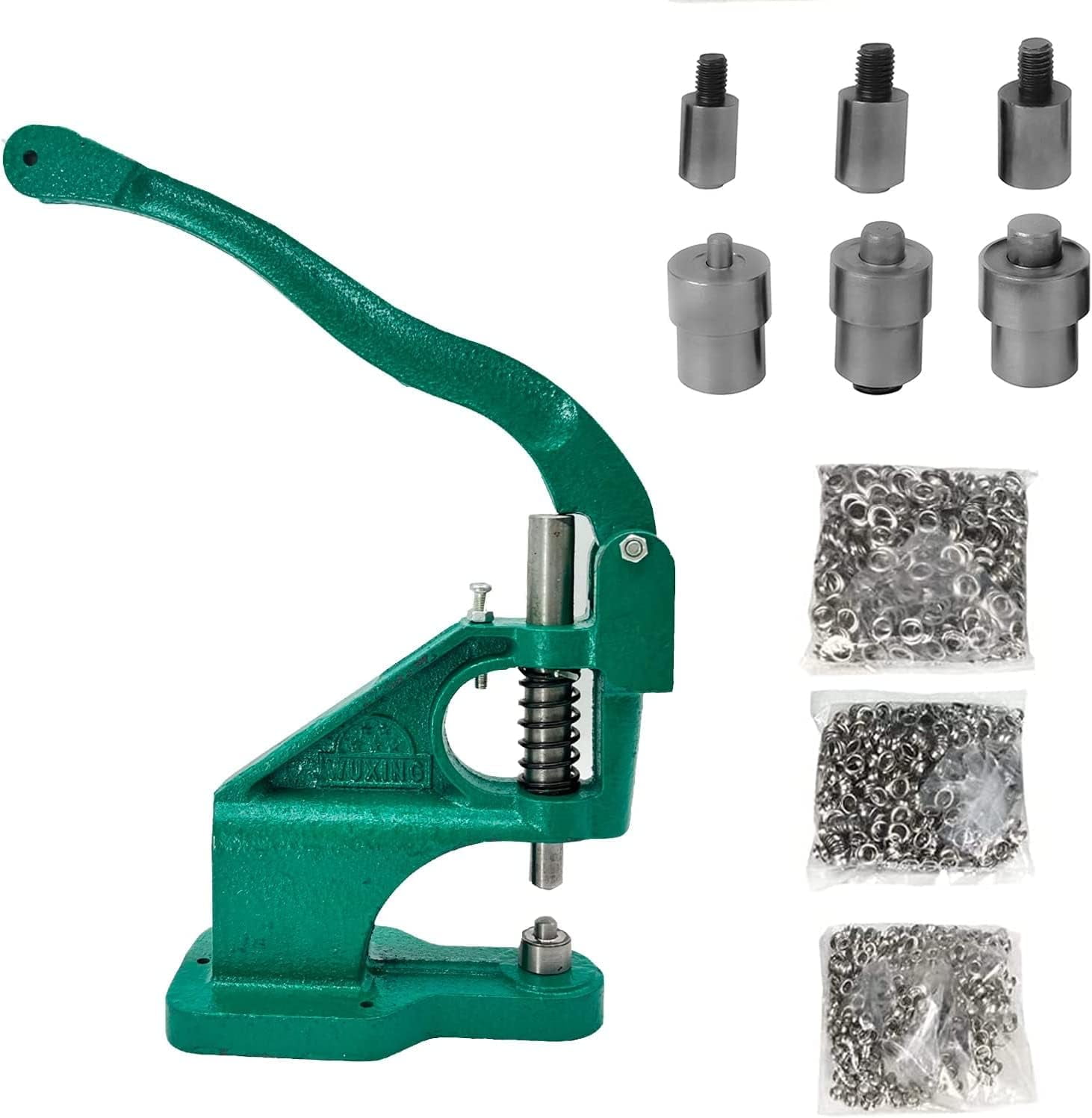 Jacgood 3 Dies 0/2/4 Hand Press Eyelet Grommet Machine Heavy Duty Hole