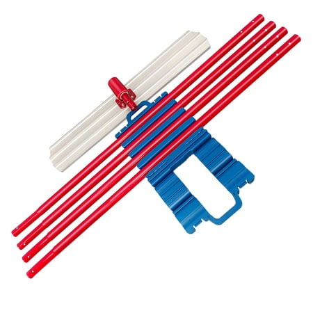 Jacgood 48 x 8" Bull Float Magnesium Concrete Float Round End Concrete Float Tool Cement Tool Bull Concrete Kit Bull Float with 4 Float Handle Bull Float Bracket Concrete Tools Finishing Bull Float
