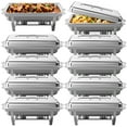 thumbnail image 1 of Jacgood 9QT 10 Pack Chafing Dishes for Buffet, Buffet Servers and Warmers for Events & Weddings, Indoors & Outdoors, 1 of 7