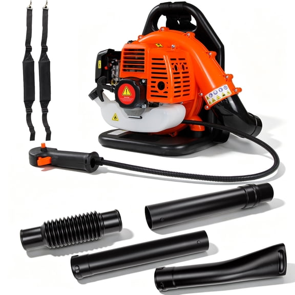 Jacgood Backpack Leaf Blower 52CC Gas Powered 2-Cycle, 564 CFM 216 MPH 2.3HP Engine, Easy Start Variable Speed Blower for Large Yard Lawn Commercial Cleanup