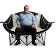 thumbnail image 1 of Jacgood Double Camping Chair for Couples, Comfortable Folding Loveseat with 2 Cup Holders & Armrests, Heavy-Duty 660lb Capacity for Camping, 1 of 9