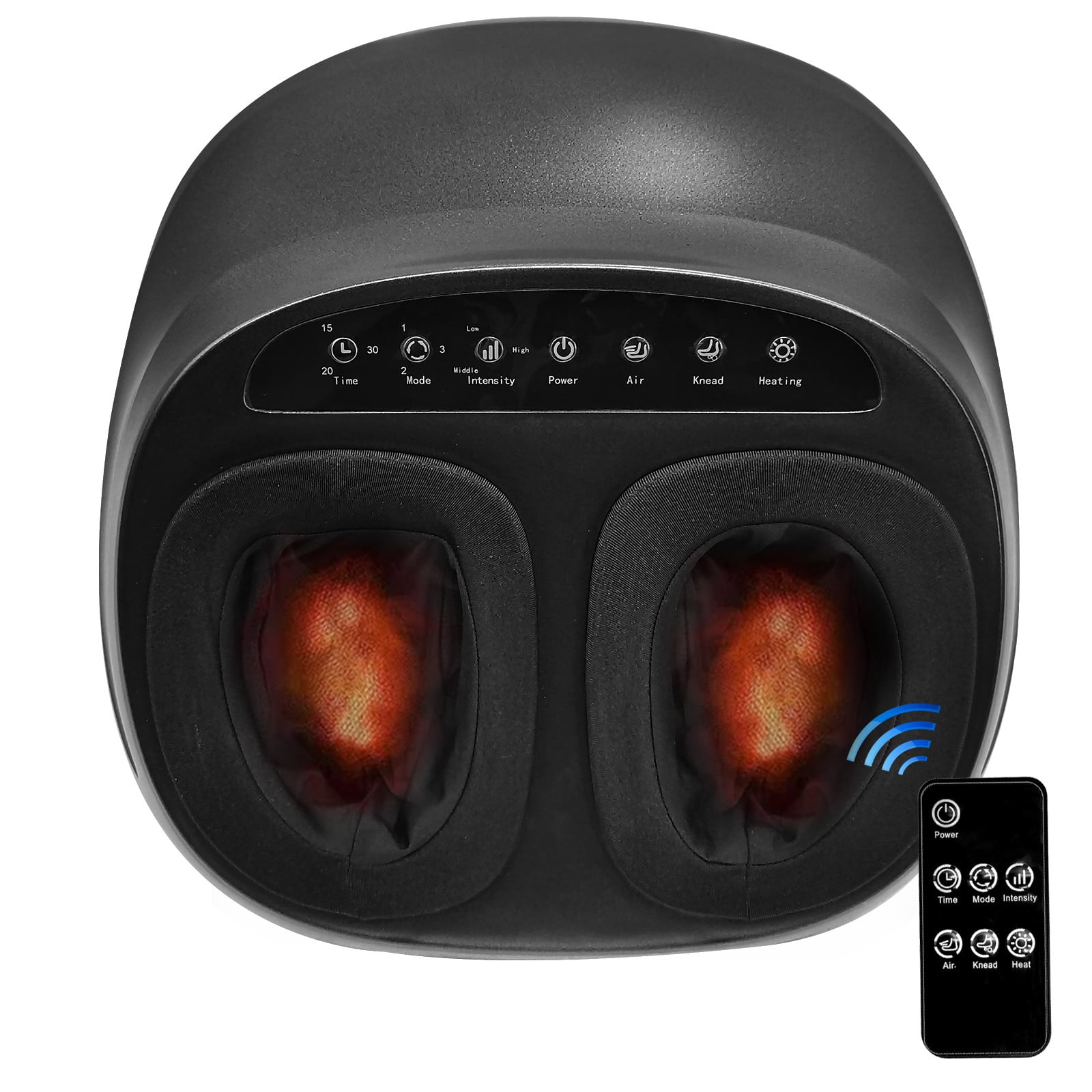 Jacgood Foot Massager Machine with Heat and Remote Delivers Relief for Tired Muscles,Shiatsu Deep Kneading, Gifts for Men and Women, Fits Feet Up to Men Size 12.5