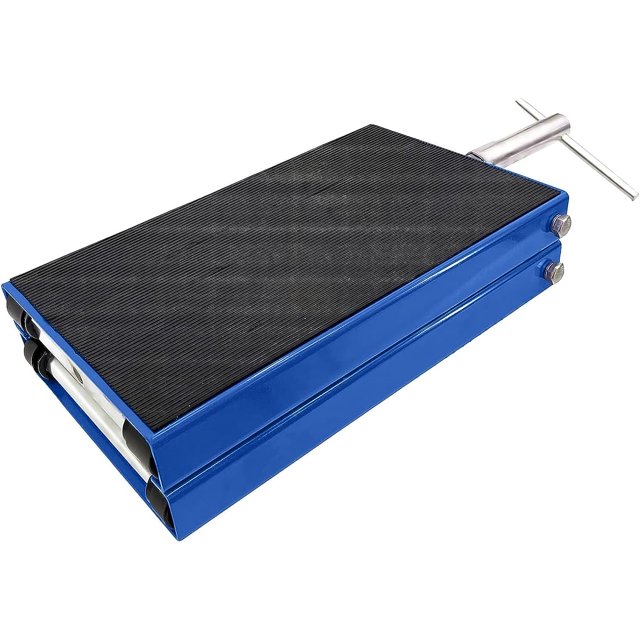 Jacgood Motorcycle Jack, 15.3x9 Inch Wide Blue 1100 LB Capacity Scissor