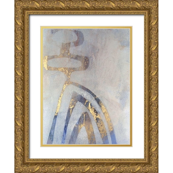 Jachimiec, Sue 12x14 Gold Ornate Wood Framed with Double Matting Museum Art Print Titled - Linx III