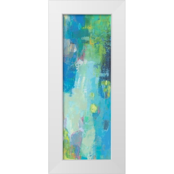Jachimiec, Sue 13x32 White Modern Wood Framed Museum Art Print Titled - Cairn II