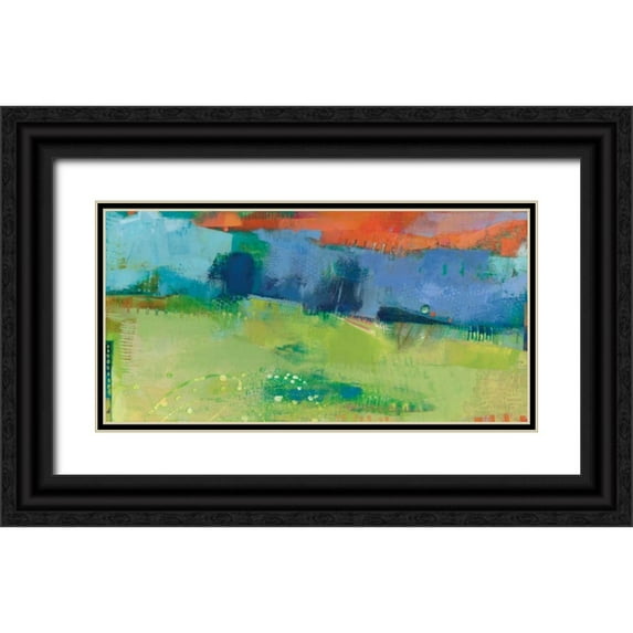 Jachimiec, Sue 14x9 Black Ornate Wood Framed with Double Matting Museum Art Print Titled - Yardland III