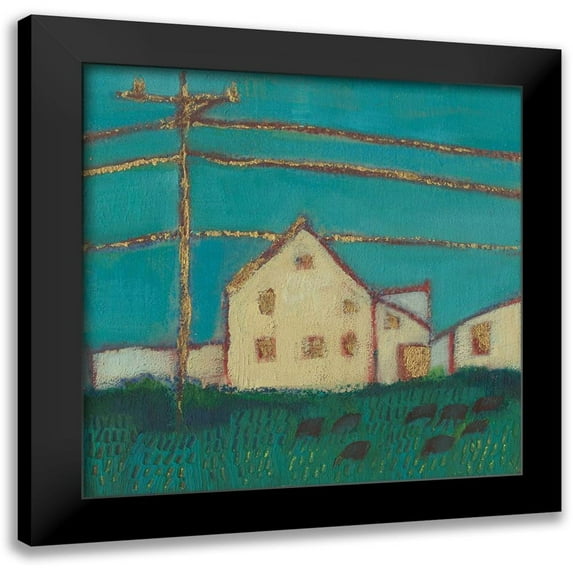 Jachimiec, Sue 15x15 Black Modern Framed Museum Art Print Titled - Fon Barn I