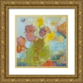 thumbnail image 1 of Jachimiec, Sue 15x15 Gold Ornate Wood Framed with Double Matting Museum Art Print Titled - Floare I, 1 of 4