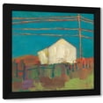 thumbnail image 1 of Sue Jachimiec 20x20 Black Modern Wood Framed Wall Art Titled - Fon Barn II, 1 of 6