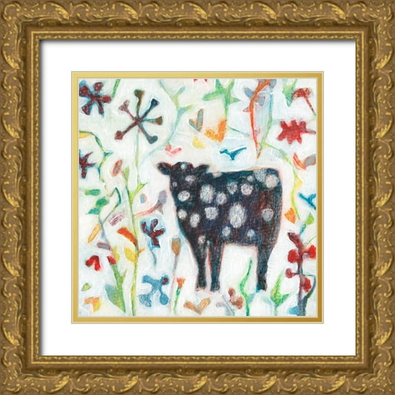 Jachimiec, Sue 20x20 Gold Ornate Wood Framed with Double Matting Museum Art Print Titled - Moona I