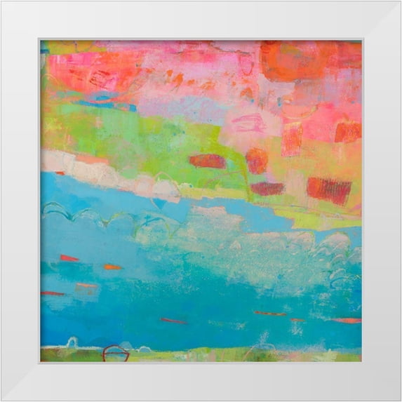 Jachimiec, Sue 20x20 White Modern Wood Framed Museum Art Print Titled - Natant II