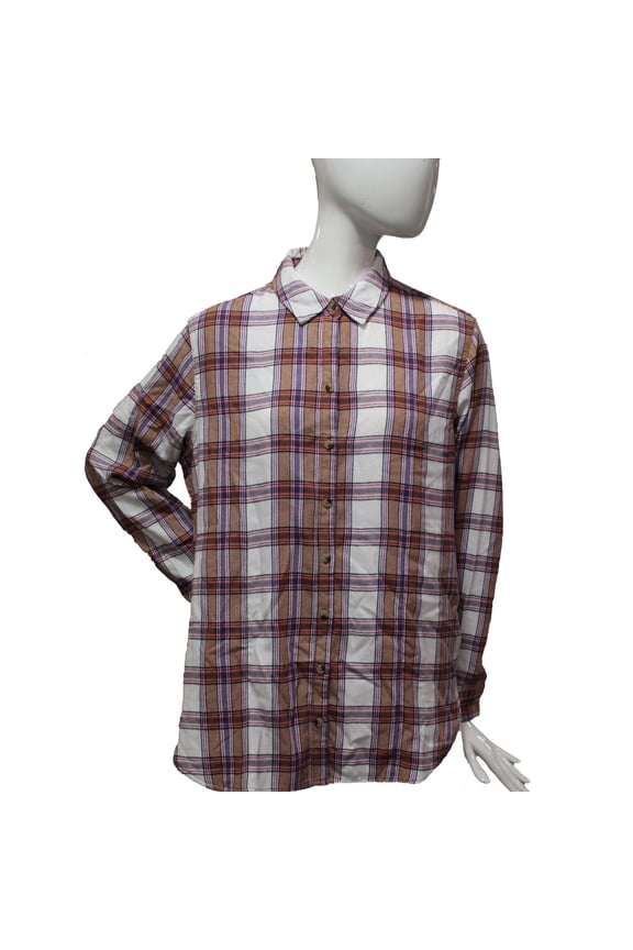 Jachs Girlfriend Women's Plaid Shirt Lightweight Cozy Super Soft Flannel New