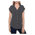 thumbnail image 1 of Jachs Girlfriend Women's Short Sleeve Tencel Blouse, Blue Diamond, Small, 1 of 2