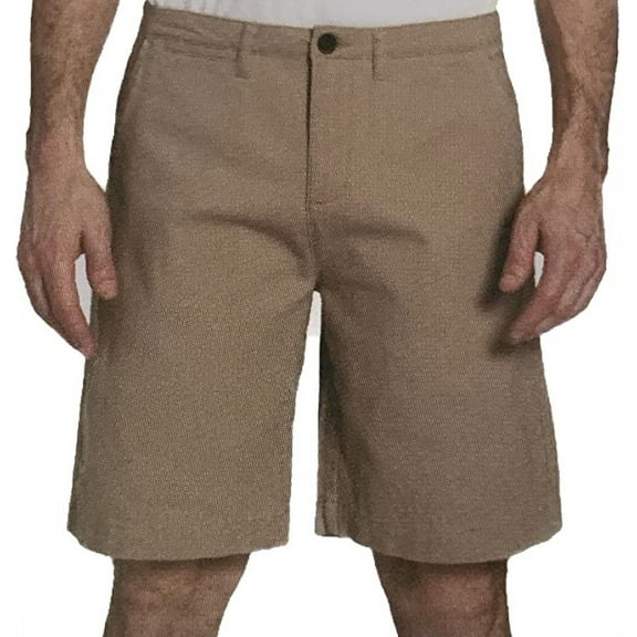 Jachs Men's Extra Soft Stretch Fabric Cotton Twill Shorts (Khaki, 40)