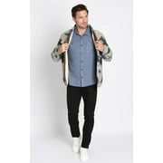 Jachs Men s Patterned Wool Blend Fully Lined Shirt Jacket, Tan Multi XXL