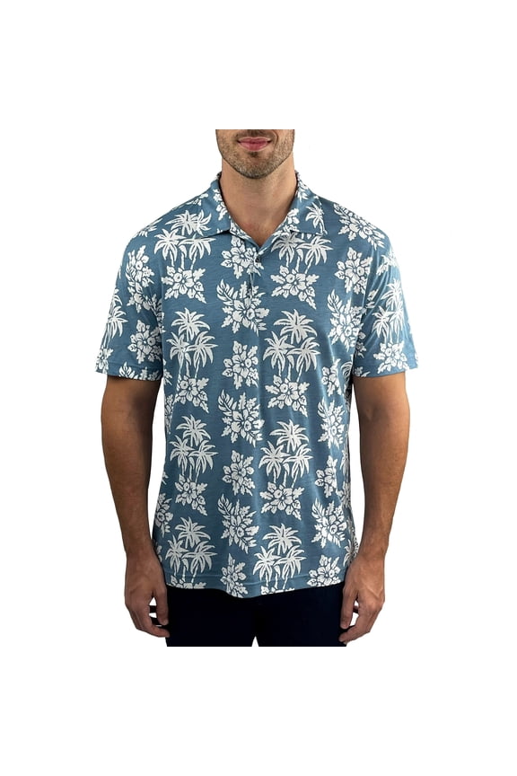 Jachs Men's Pima Cotton Polo (Blue, X-Large)