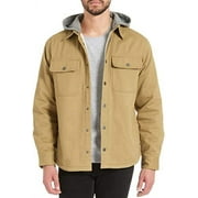 Jachs Mens Sherpa Lined Canvas Shirt Jacket 2XL, Camel